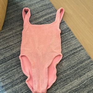 Hunza G bubblegum pink bathing suit